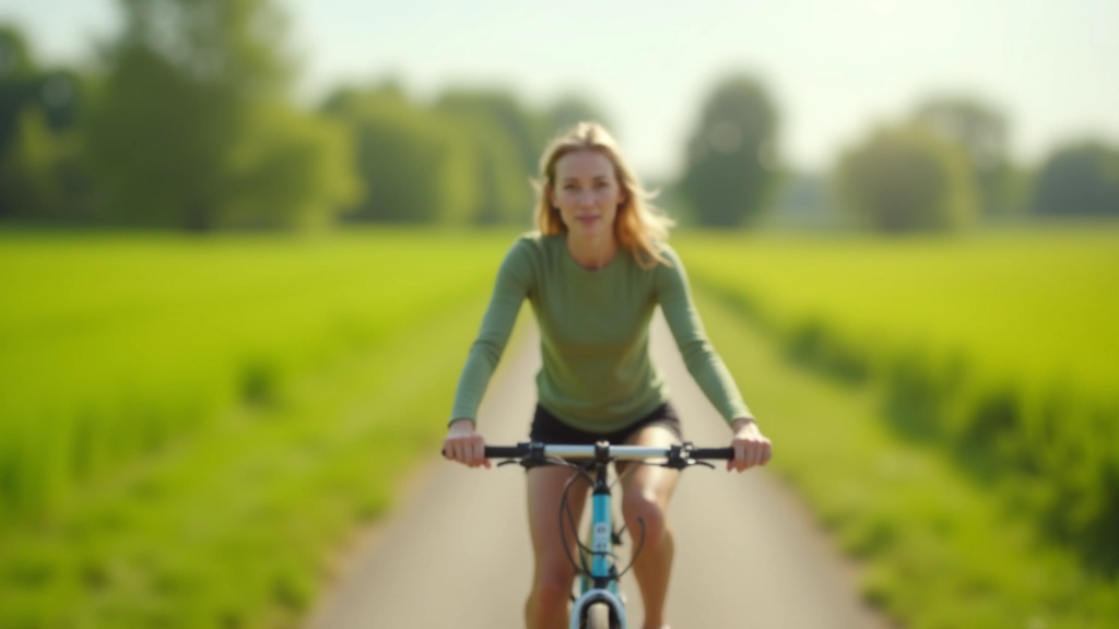 Fietsen in Nederlands landschap
